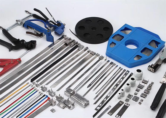 Naked Stainless Steel Banding Strap , 304 316 Stainless Steel Cable Ties Ball Self Locked