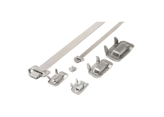 SS304 Ear Lock Stainless Steel Banding Buckles 1/4 3/4
