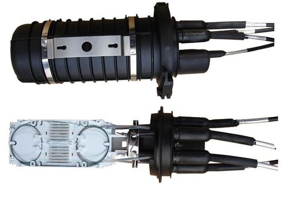 Aluminum Alloy Metal Plastic ADSS Joint Box High Mechanical Strength