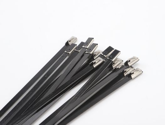 Ball Self Locked PVC Coated Stainless Steel Cable Ties 12mm