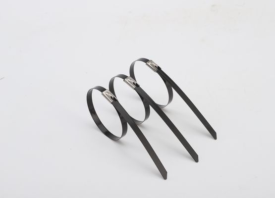 Ball Self Locked PVC Coated Stainless Steel Cable Ties 12mm