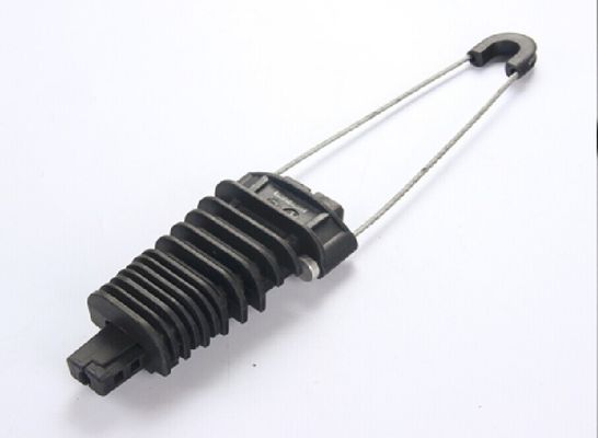 Black Plastic Anchoring Clamp ADSS Cable Fittings