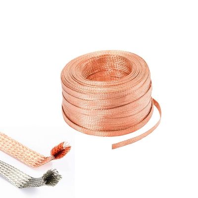 15mm Flat Braided Copper Ground Strap For Transformer Installation