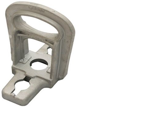 Cable Pole Anchor Bracket 18KN Installing With SS Strap
