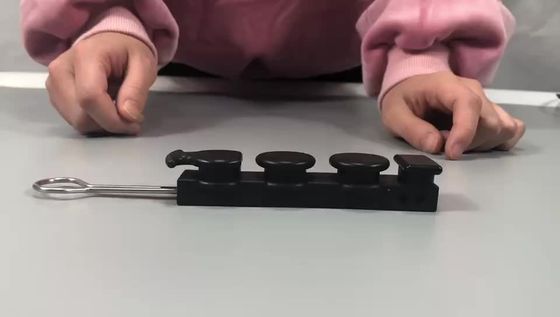 Plastic Flat Fiber Optic Drop Cable Clamp For FTTH