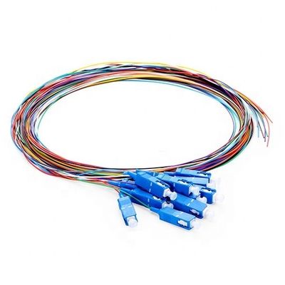 SC APC SM 12 Core Fiber Optic Pigtail Simplex 1.5M