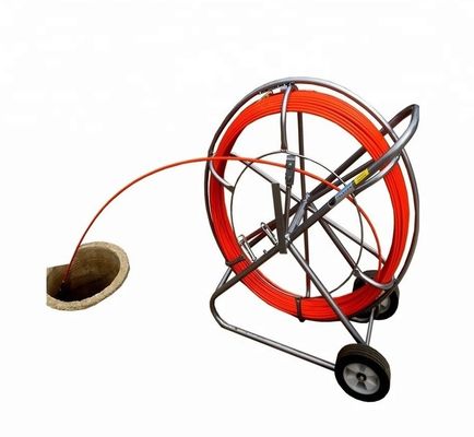 100mm 180mm Fiberglass Conduit Rodder FRP Fish Tape With Copper Wire