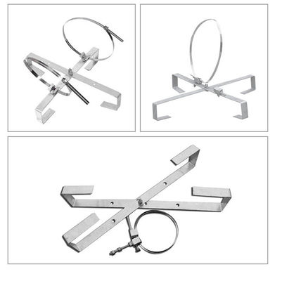 Hot Dip Galvanized Steel OPGW Cable Fittings , Fiber Cable Storage Bracket