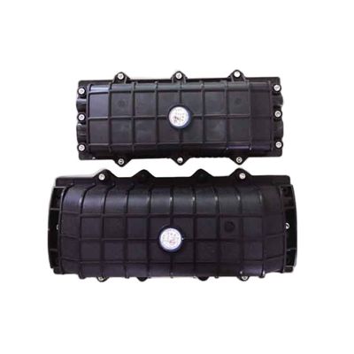 Plastic Black Outdoor Fiber Splice Enclosure 10-12 Inch