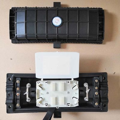 Horizontal Fiber Optic Splice Closure Wall Cross Installation