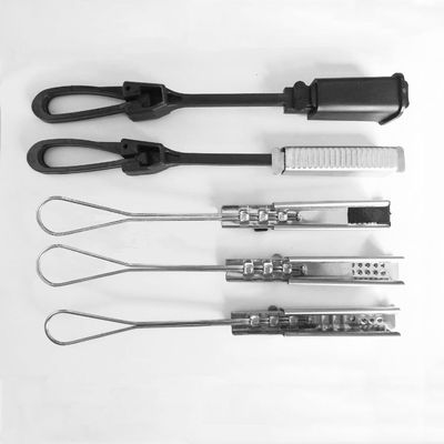 7/16" FTTH Drop Cable Clamp , Optical Fiber Aerial Cable Accessories