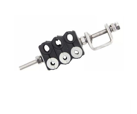 Rubber OPGW Cable Down Lead Clamp For Tower Use