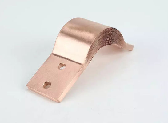 Bare Copper Laminated Flexible Connectors High Conductivity