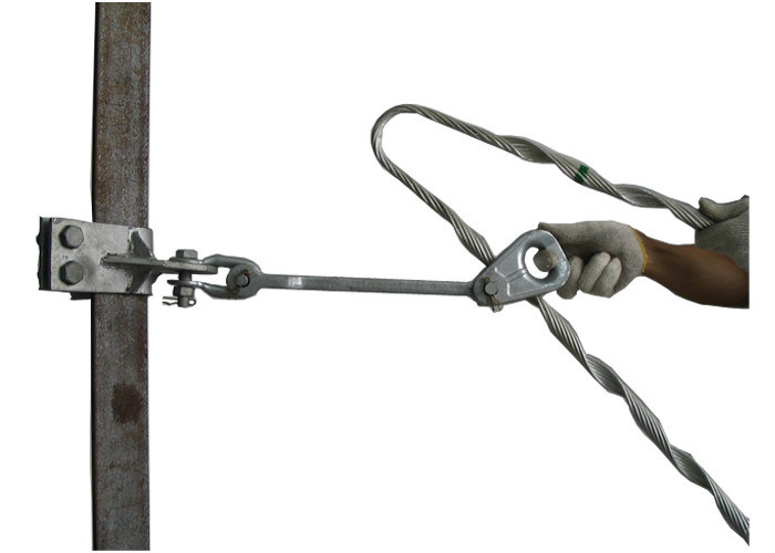 Double ADSS Fiber Cable AGS suspension clamp 100KN
