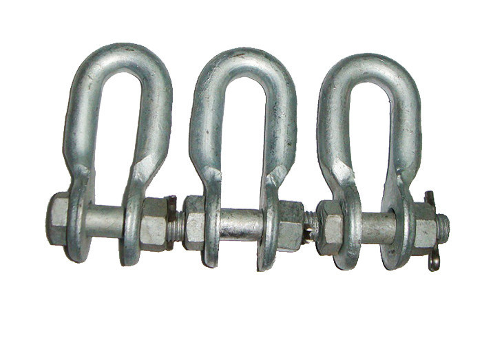 Bolt Type Galvanized Anchor Shackle For Fiber Cable