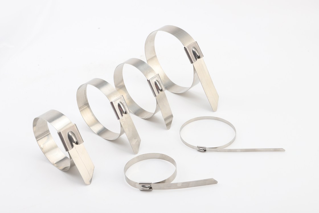 Ball Self Locking Stainless Steel Cable Tie 0.22 Inch