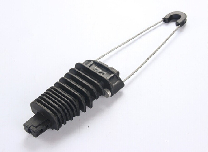 Black Plastic Anchoring Clamp ADSS Cable Fittings