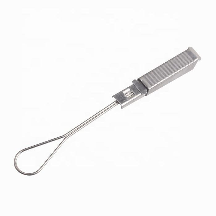 SS201 SS304 Fiber Optic Cable Accessories , Fiber Optic Drop Cable Clamp