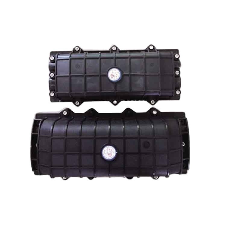 Plastic Black Outdoor Fiber Splice Enclosure 10-12 Inch